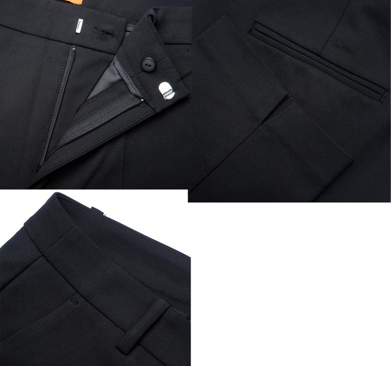 Marycrafts Women's Work Ankle Dress Pants Trousers Slacks (6, Black) - Image 2